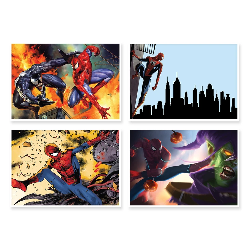 پوستر طرح SpiderMan کد A-1251 مجموعه 4 عددی