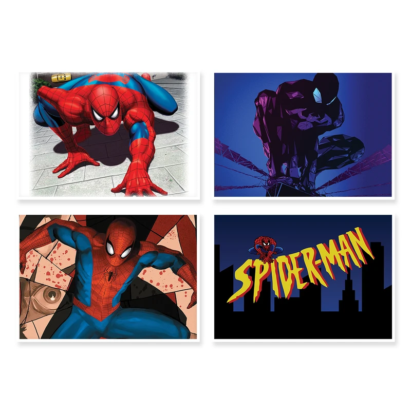 پوستر طرح SpiderMan کد A-1252 مجموعه 4 عددی