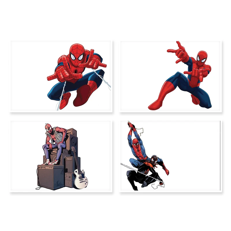 پوستر طرح SpiderMan کد A-1258 مجموعه 4 عددی