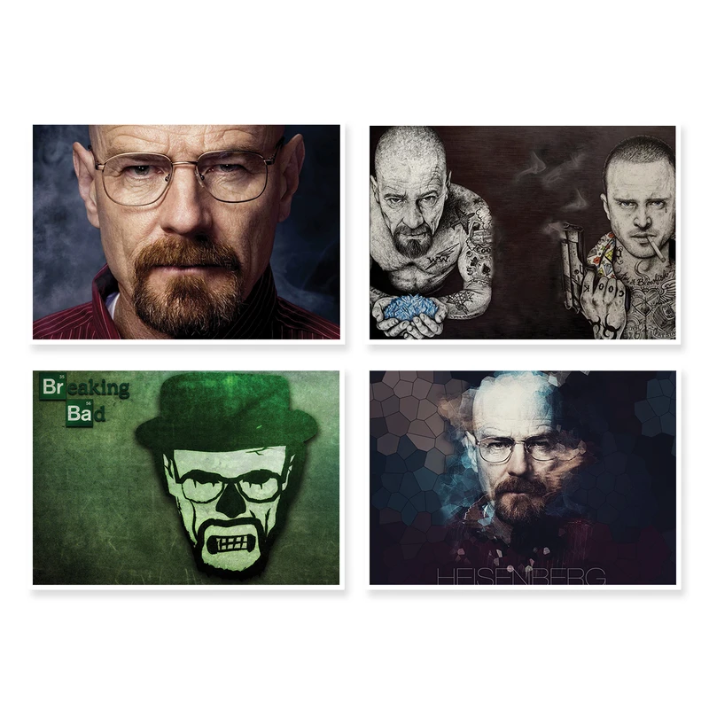 پوستر طرح Breaking Bad کد A-1261 مجموعه 4 عددی