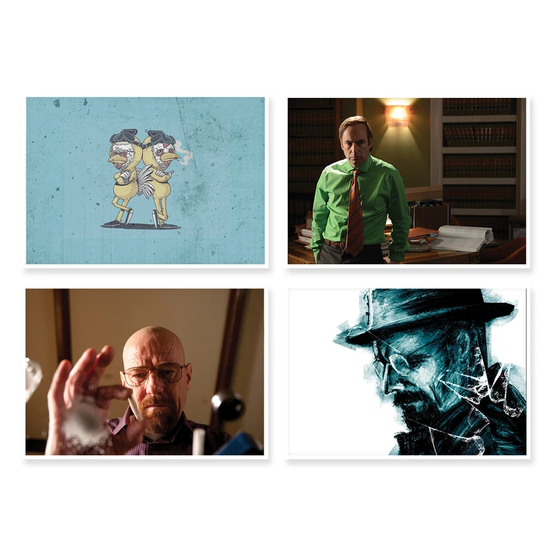 پوستر طرح Breaking Bad کد A-1264 مجموعه 4 عددی