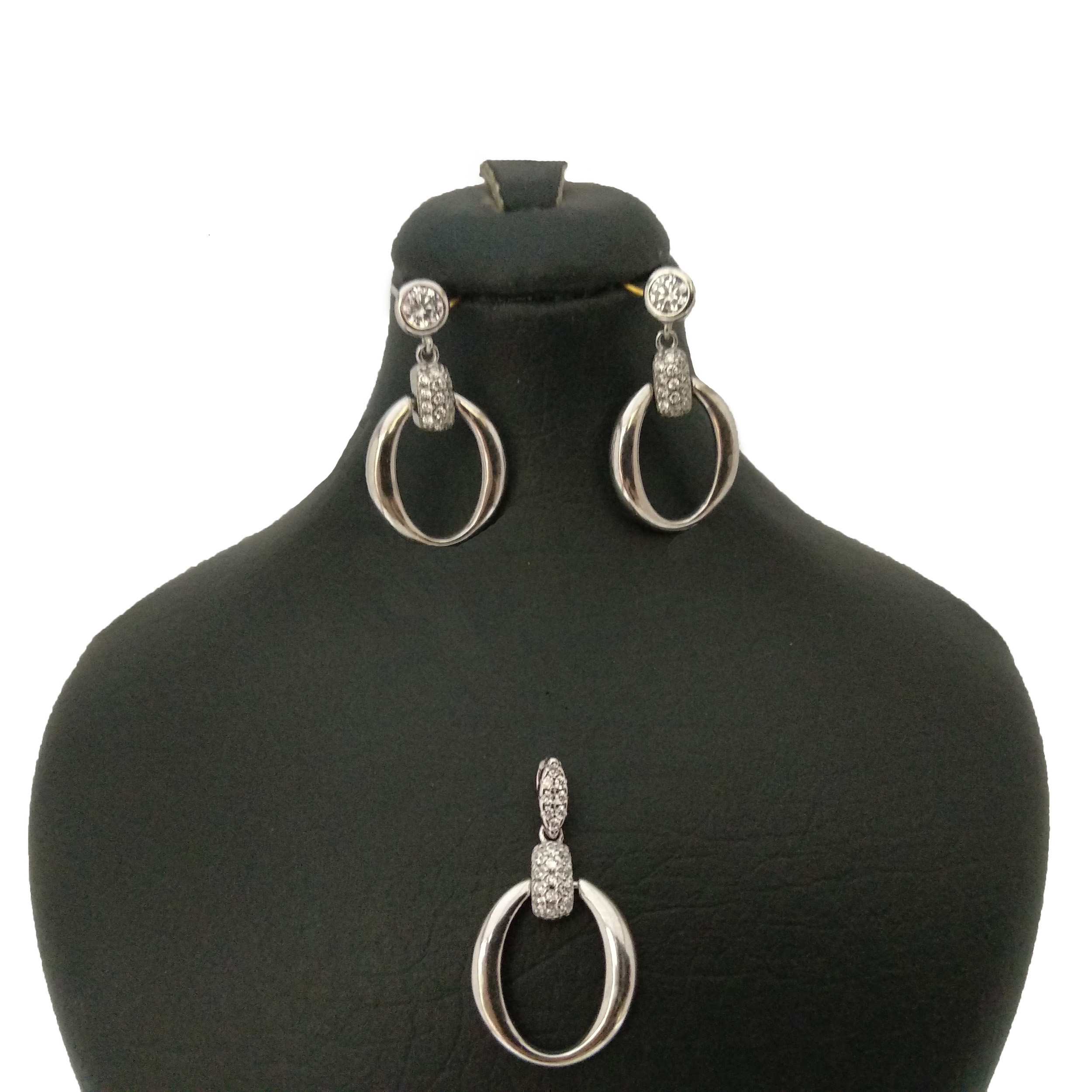 نیم ست نقره زنانه کد P227