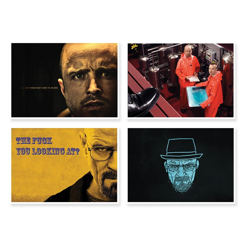 پوستر طرح Breaking Bad کد A-1271 مجموعه 4 عددی
