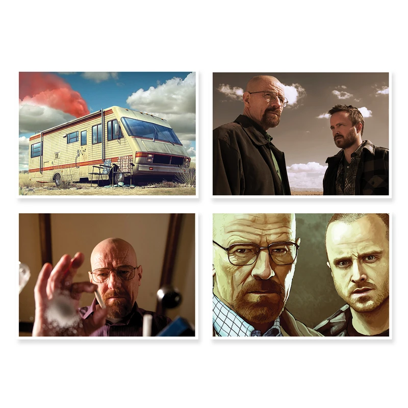 پوستر طرح Breaking Bad کد A-1274 مجموعه 4 عددی