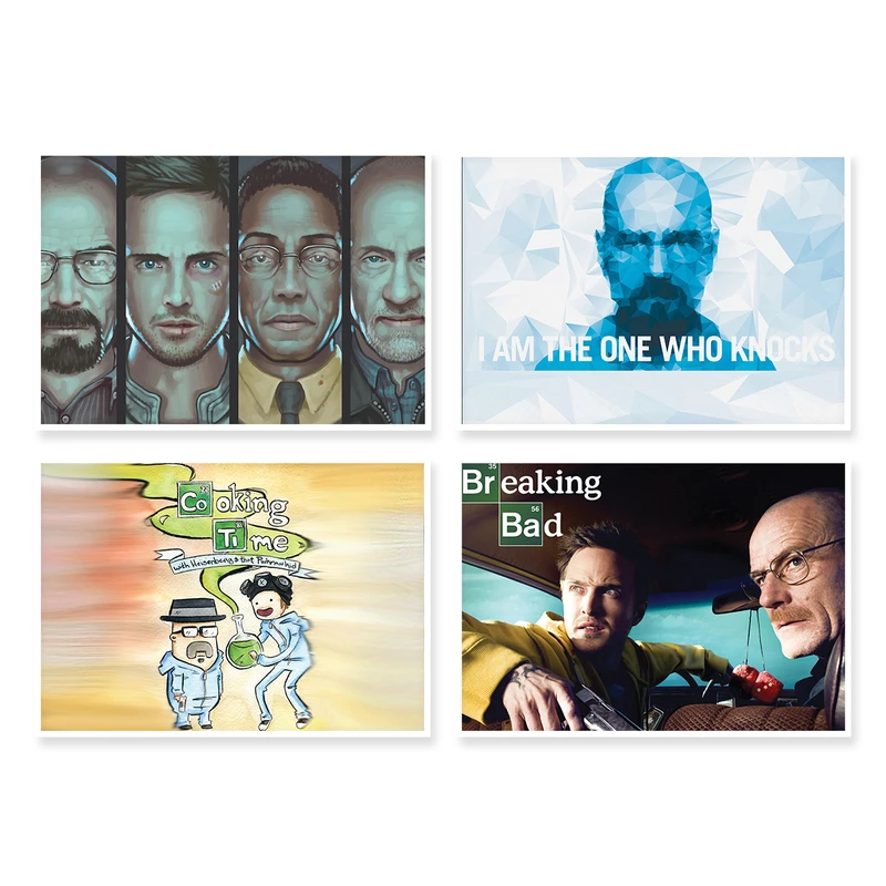 پوستر طرح Breaking Bad کد A-1275 مجموعه 4 عددی