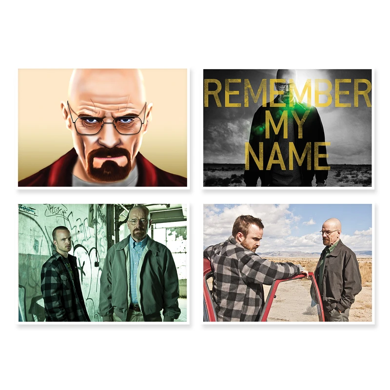 پوستر طرح Breaking Bad کد A-1278 مجموعه 4 عددی