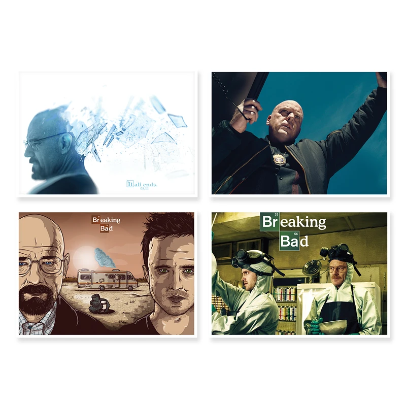 پوستر طرح Breaking Bad کد A-1281 مجموعه 4 عددی