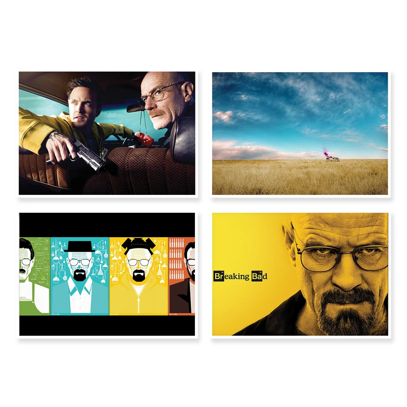 پوستر طرح Breaking Bad کد A-1283 مجموعه 4 عددی