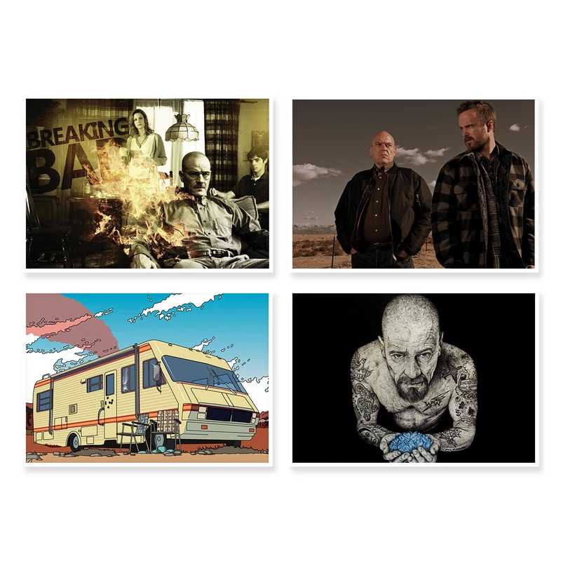 پوستر طرح Breaking Bad کد A-1284 مجموعه 4 عددی