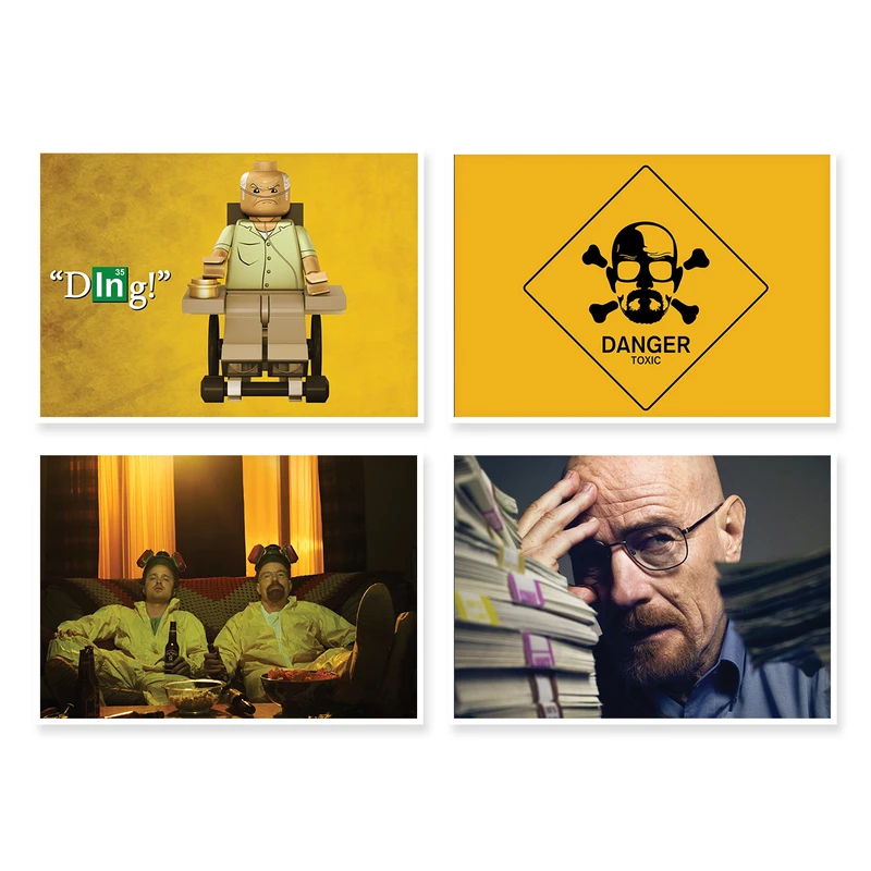 پوستر طرح Breaking Bad کد A-1286 مجموعه 4 عددی