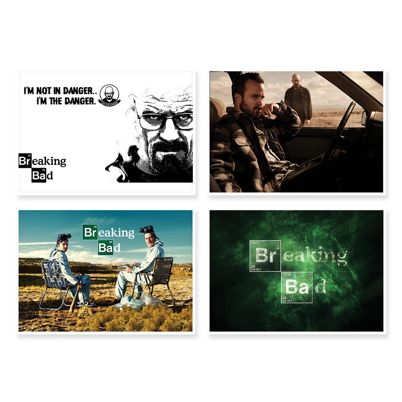 پوستر طرح Breaking Bad کد A-1287 مجموعه 4 عددی