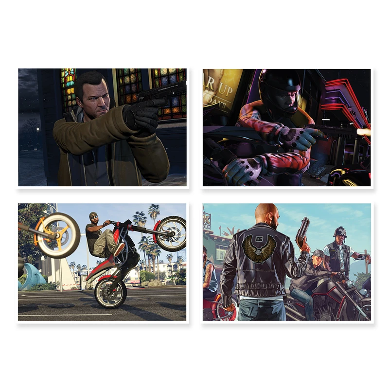 پوستر طرح GTA V کد A-1289 مجموعه 4 عددی