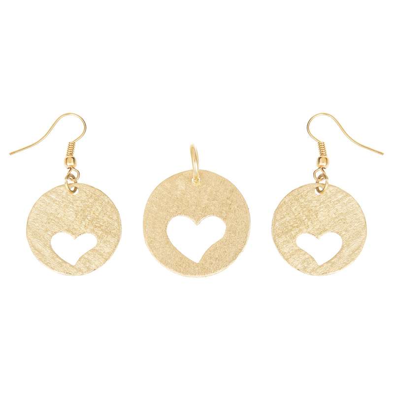 نیم ست برنزی کارول مدل CAA004