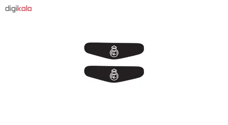 برچسب لایت بار دسته پلی استیشن 4 گراسیپا طرح لوگو رئال کد G-106 بسته ۲ عددی