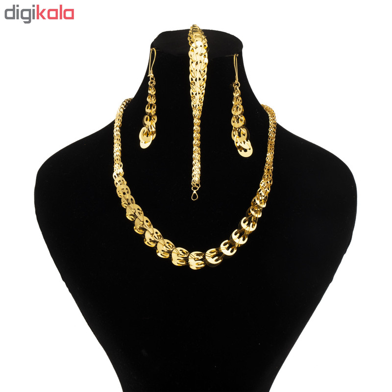 نیم ست طلا 18 عیار زنانه کد N103
