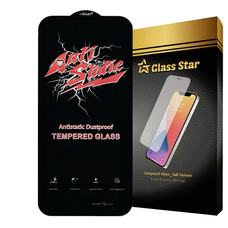 محافظ صفحه نمایش آنتی استاتیک گلس استار مدل ANTIDUSTS مناسب برای گوشی موبایل اپل iPhone 13 Pro Max