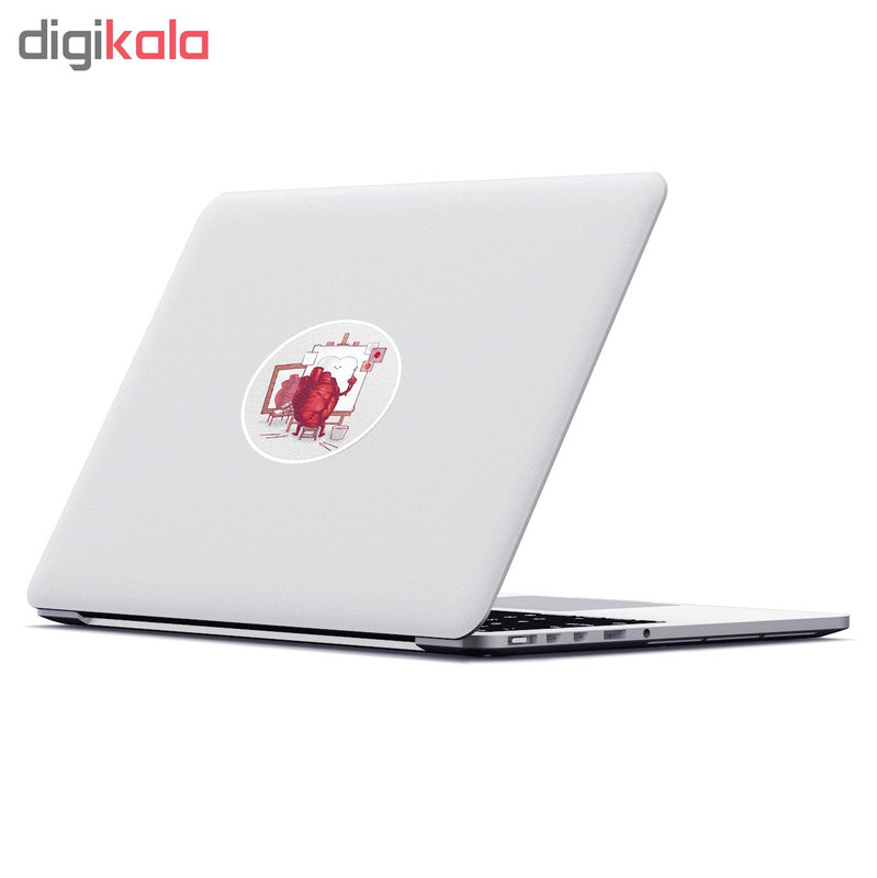 استیکر لپ تاپ ماسا دیزاین طرح قلب مدل STK448