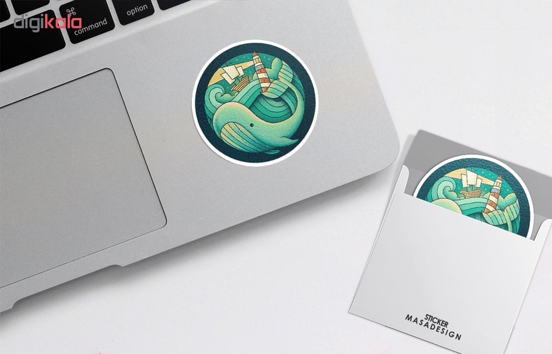 استیکر لپ تاپ ماسا دیزاین طرح وال مدل STK461