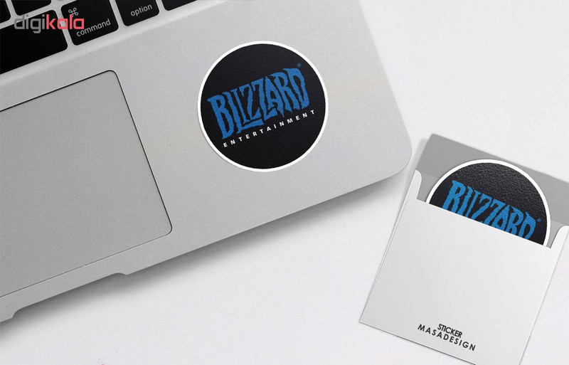 استیکر لپ تاپ ماسا دیزاین طرح بلیزارد انترتینمنت مدل STK465