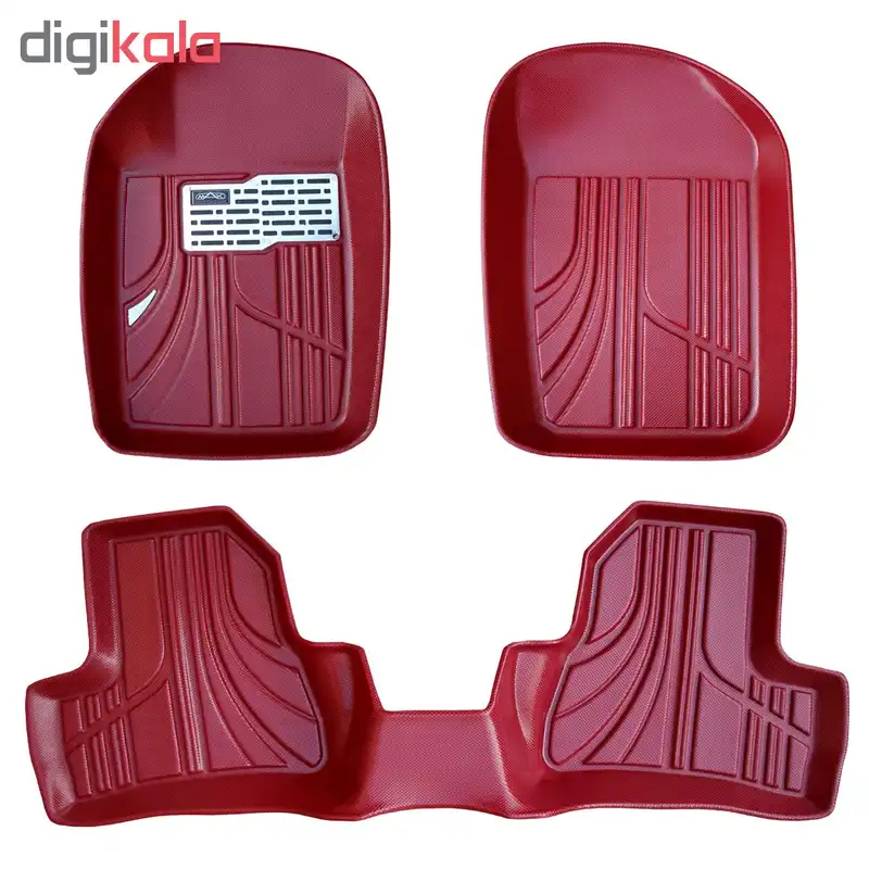 کفپوش سه بعدی خودرو مکس مدل K011 مناسب برای پژو 206