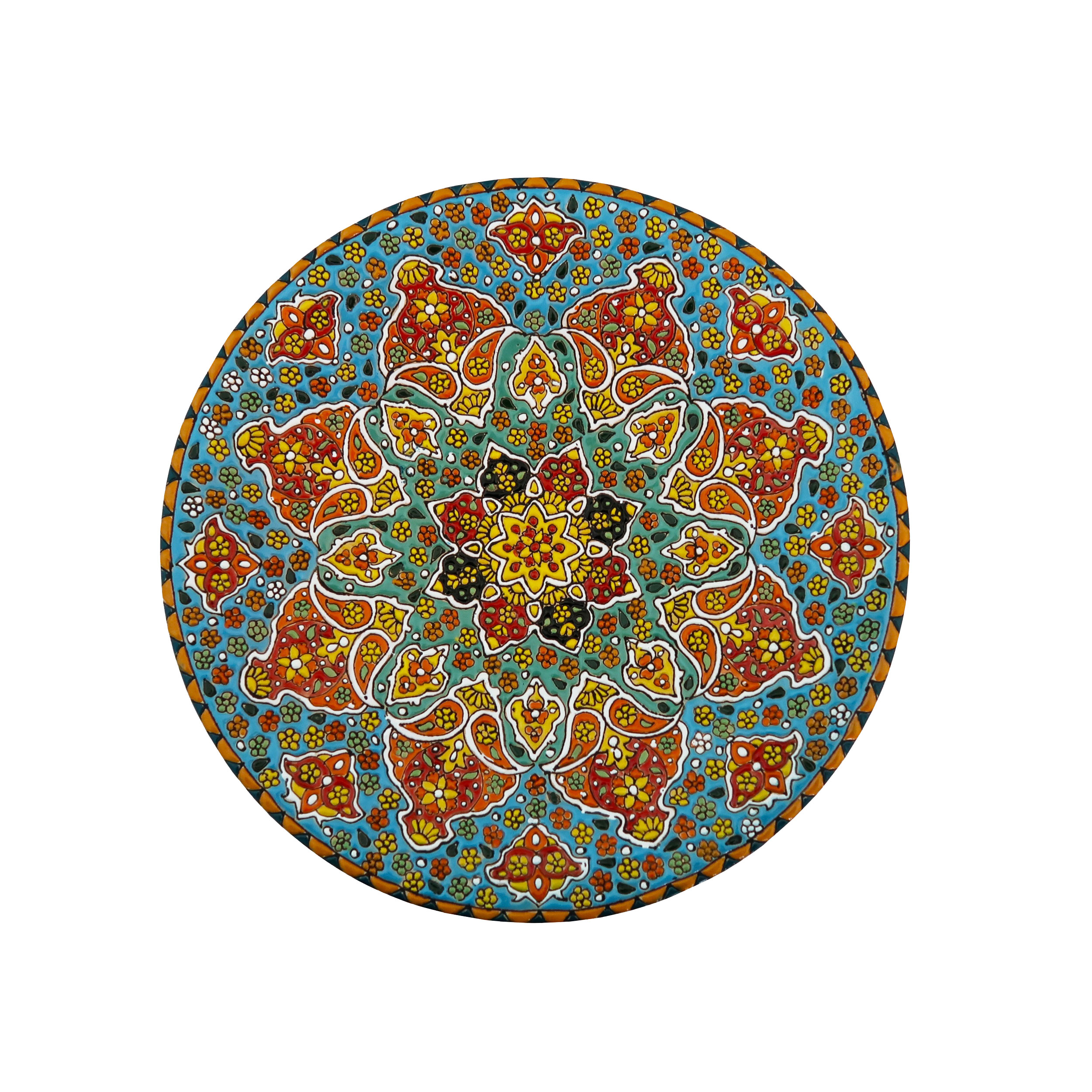 بشقاب میناکاری مدل Plt-c-B26-30