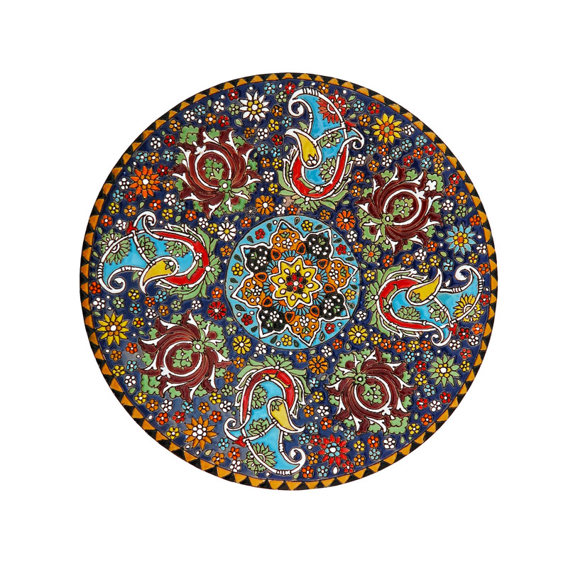 بشقاب میناکاری مدل Plt-c-DB28-30