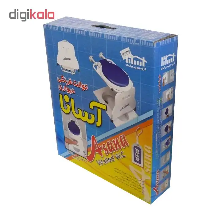 توالت فرنگی آسانا دیواری کد 1213