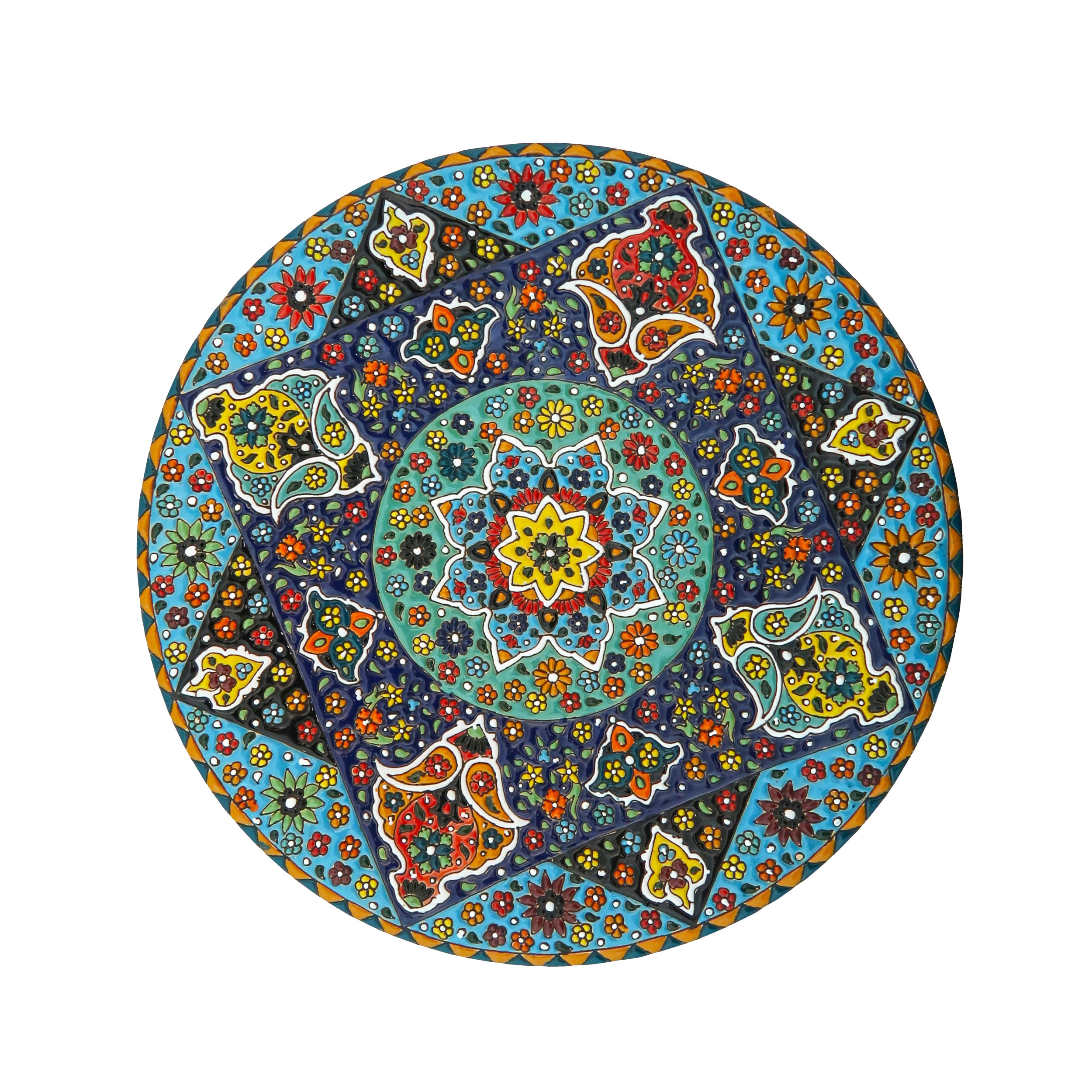 بشقاب میناکاری مدل Plt-c-DB29-30