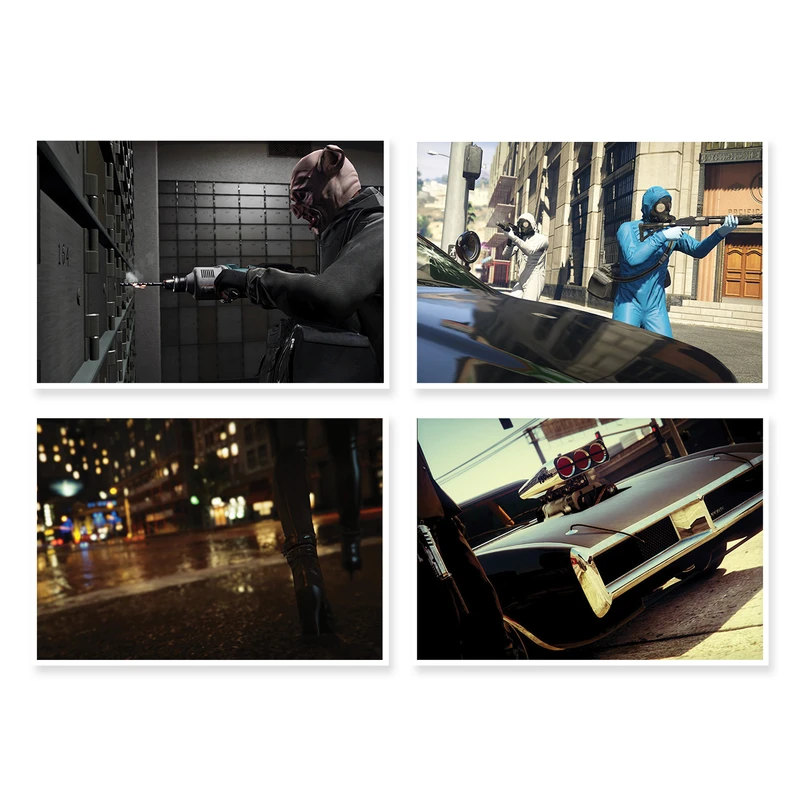 پوستر طرح GTA V کد A-1319 مجموعه 4 عددی
