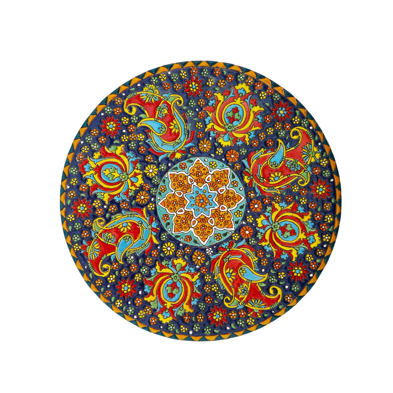 بشقاب میناکاری مدل Plt-c-DB30-30