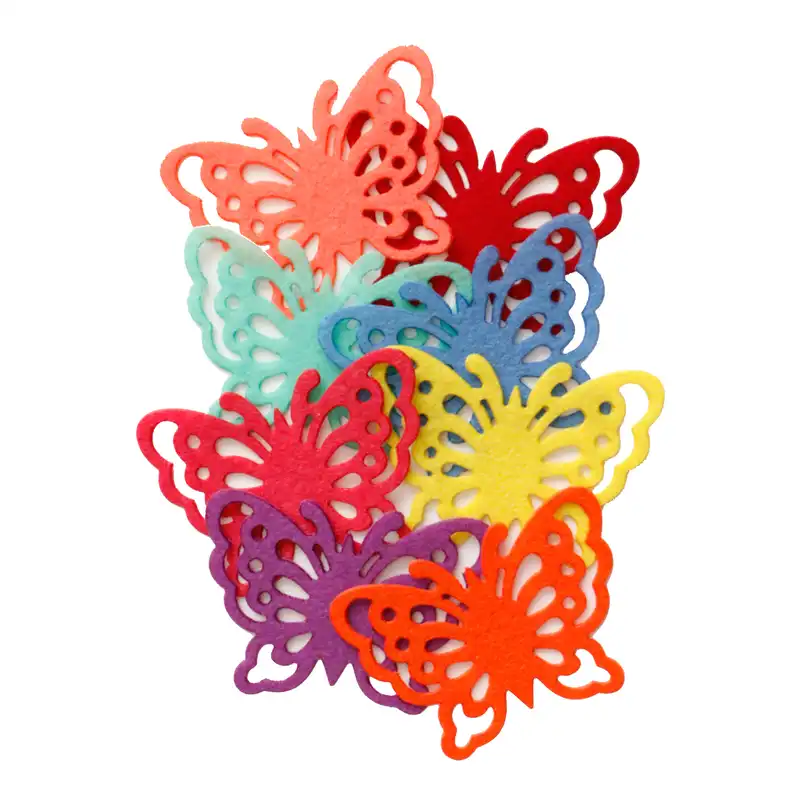 الگو نمد طرح پروانه مدل ONP20 بسته 8 عددی