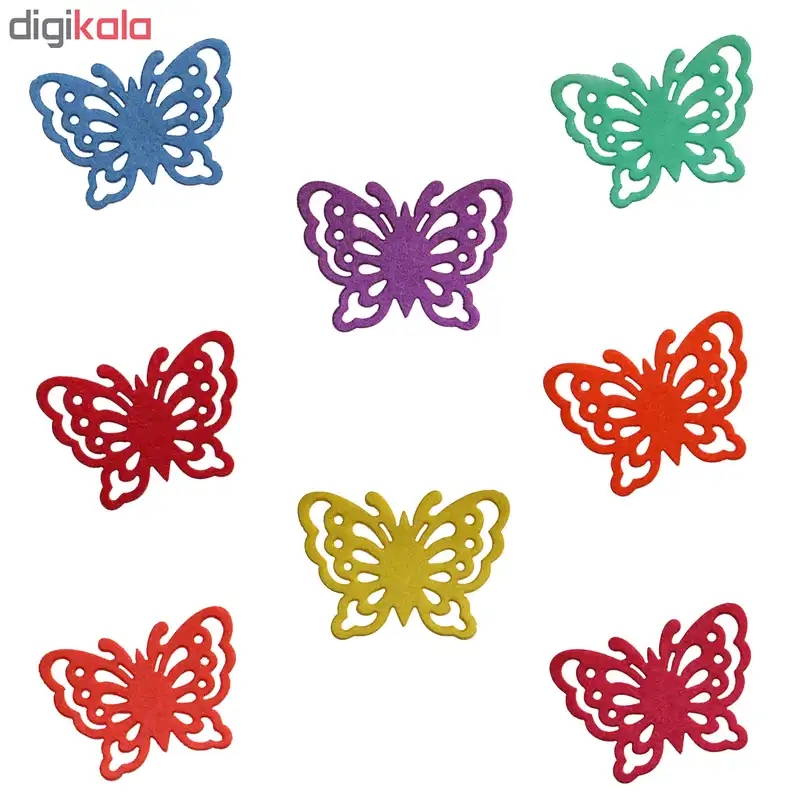 الگو نمد طرح پروانه مدل ONP20 بسته 8 عددی