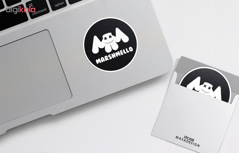 استیکر لپ تاپ ماسا دیزاین طرح گروه marshmello مدل STK484