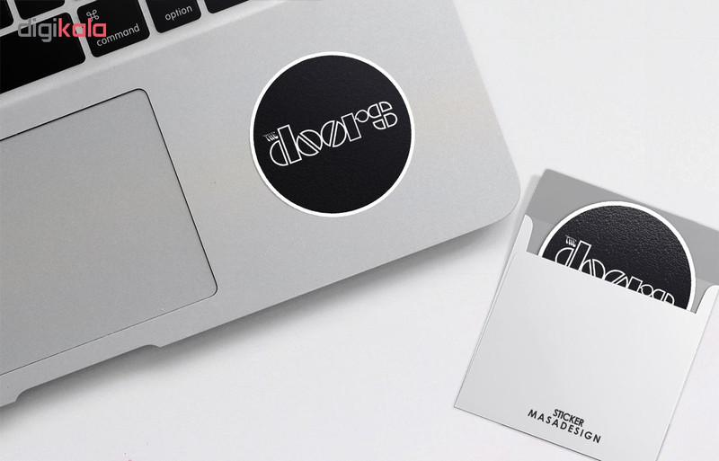 استیکر لپ تاپ ماسا دیزاین طرح گروه the doors مدل STK485