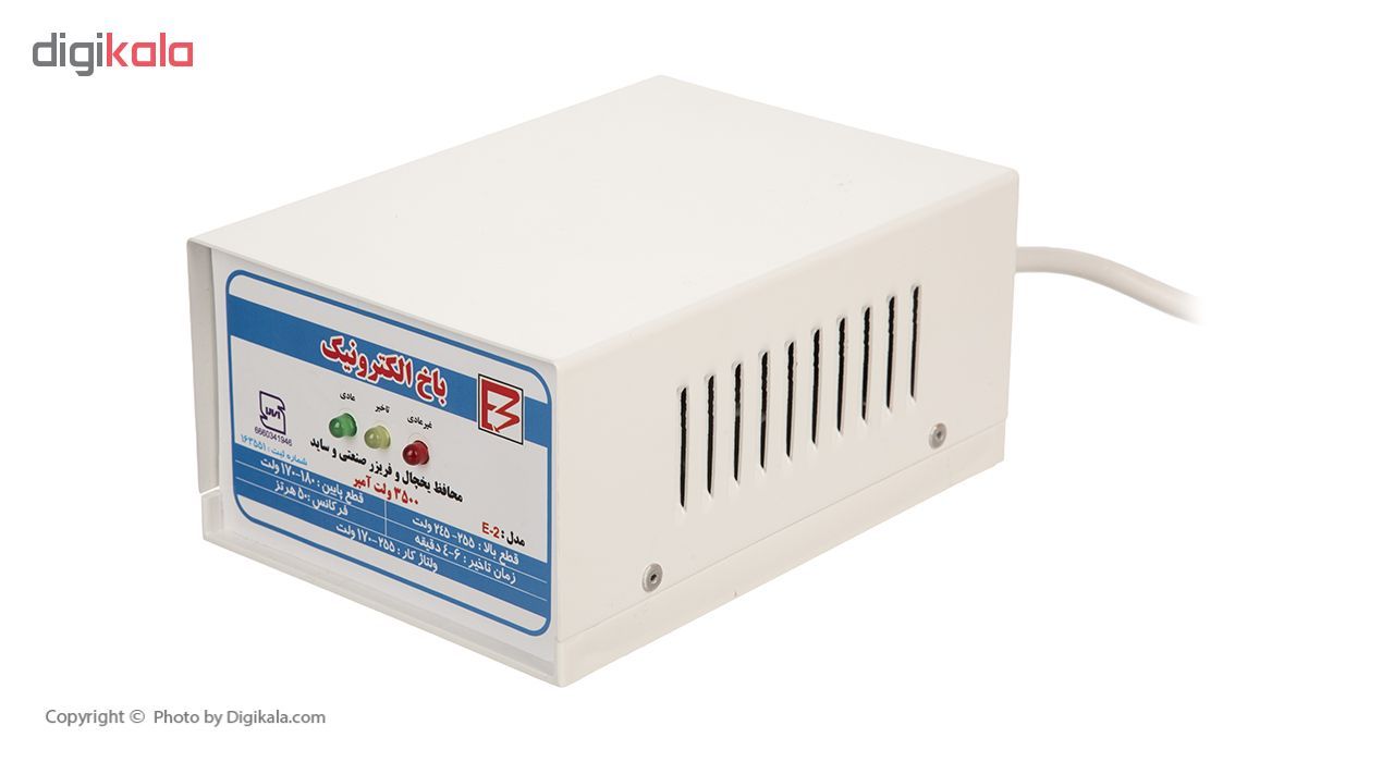 محافظ ولتاژ آنالوگ باخ الکترونیک مدل E-2-1 مناسب برای یخچال و فریزر