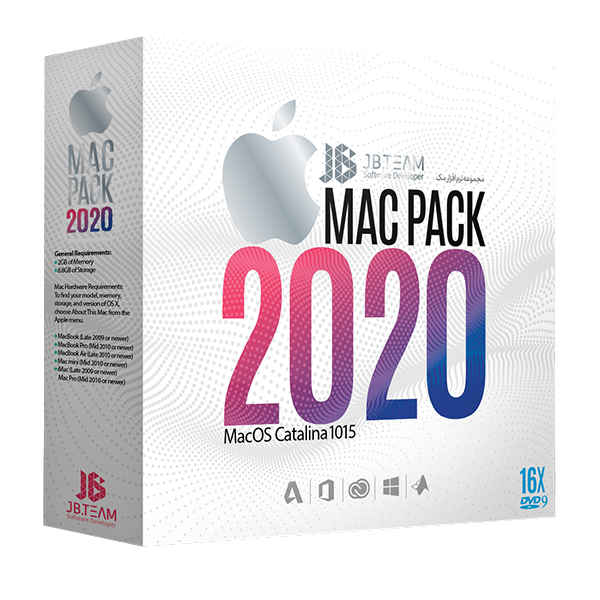 مجموعه نرم افزار JB Mac Pack 2020 نشر جی بی تیم