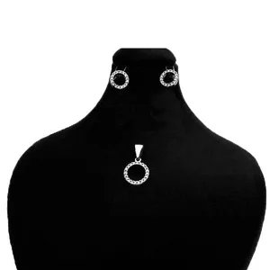 نیم ست نقره زنانه کد P239