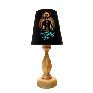 آباژور رومیزی برگ صدق طرح هفت چاکرا کد AB02