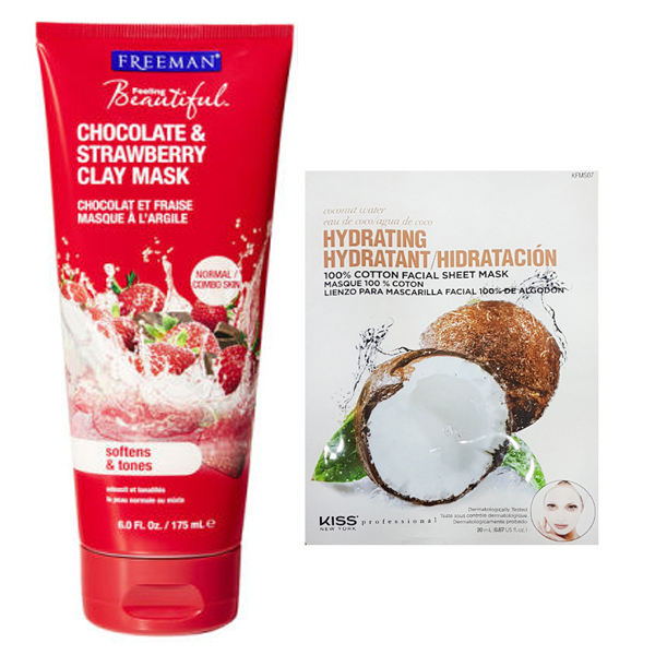 ماسک صورت فریمن مدل Chocolate & Strawberry حجم 175 میلی لیتر به همراه ماسک صورت کیس کد 06