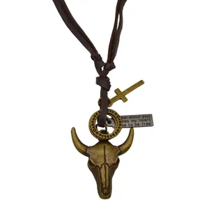 گردنبند طرح گاومیش کد cw - 01