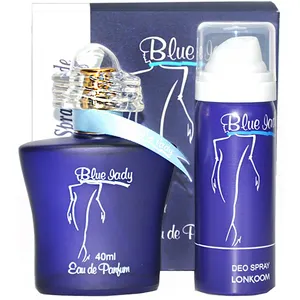 ادو پرفیوم زنانه لنکوم مدل Blue Lady حجم 40 میلی لیتر به همراه اسپری مدل Blue Lady حجم 50 میلی لیتر