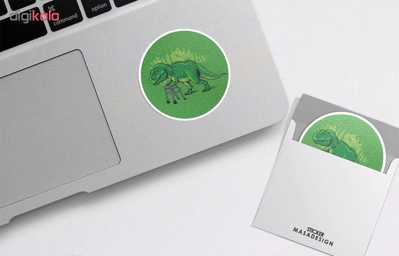 استیکر لپ تاپ ماسا دیزاین طرح Dinosaur مدل STK521