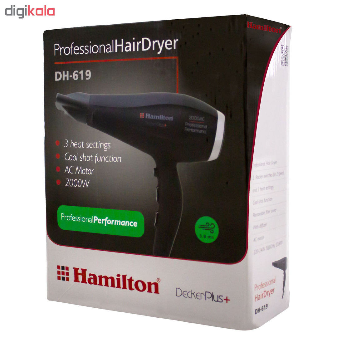 سشوار همیلتون مدل DH-619 سشوار همیلتون مدل DH-619