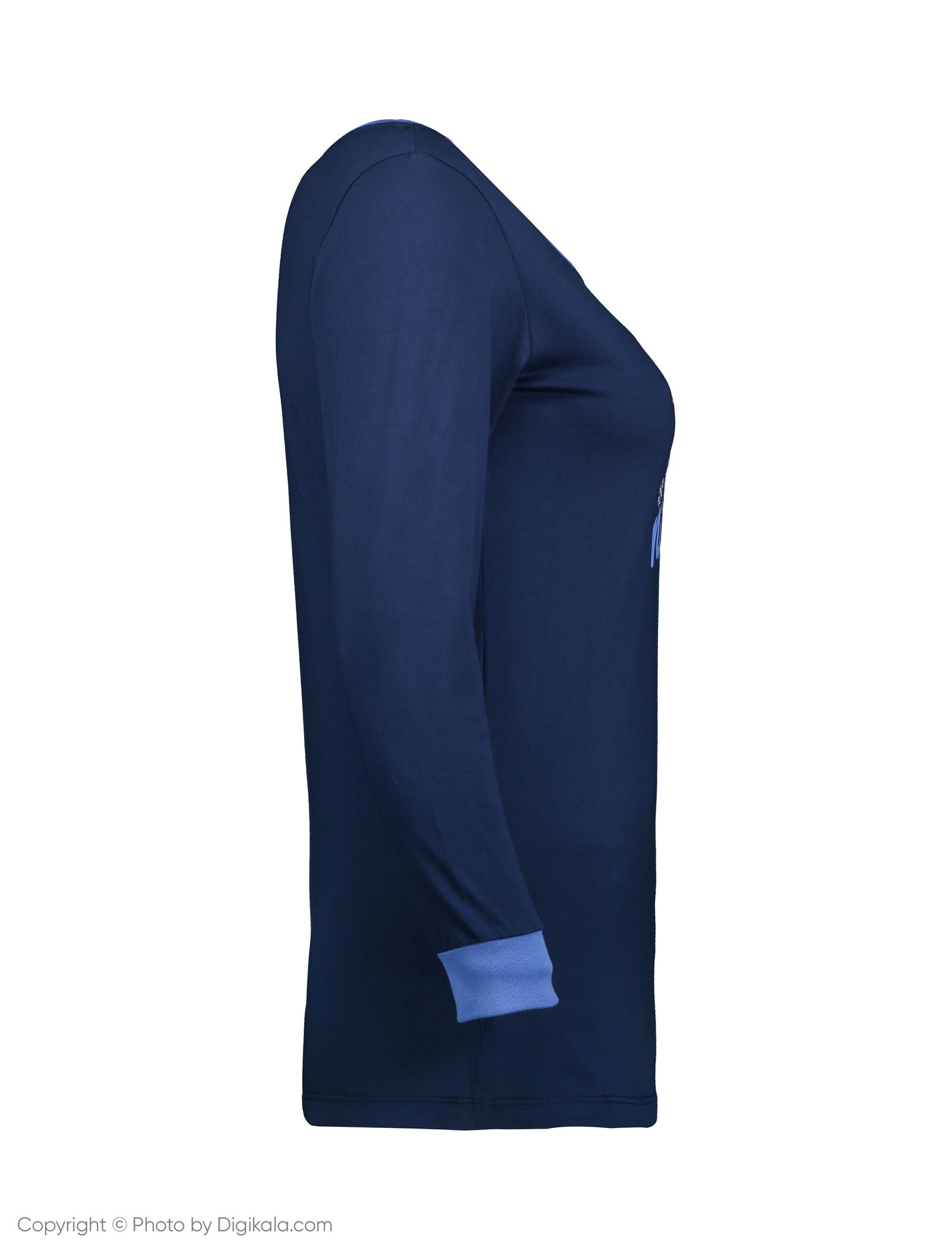 ست تی شرت و شلوار راحتی زنانه ناربن مدل 1521167-56 - سورمه ای - 4