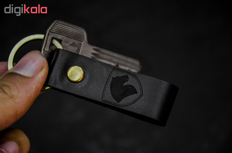 جاسوئیچی خودرو چرمینه اسپرت طرح سمند کد 61003A-B