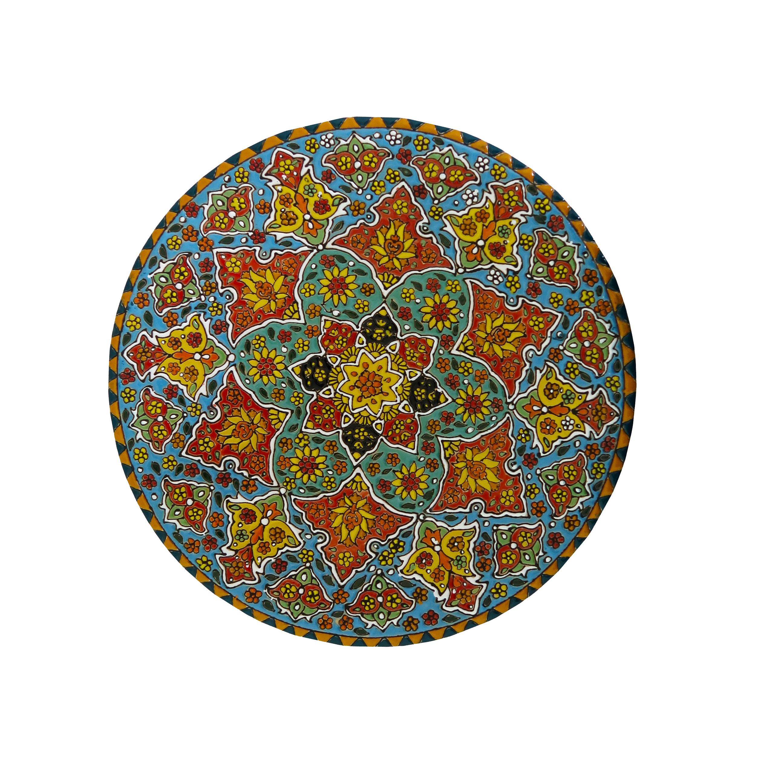 بشقاب میناکاری مدل Plt-c-B31-30