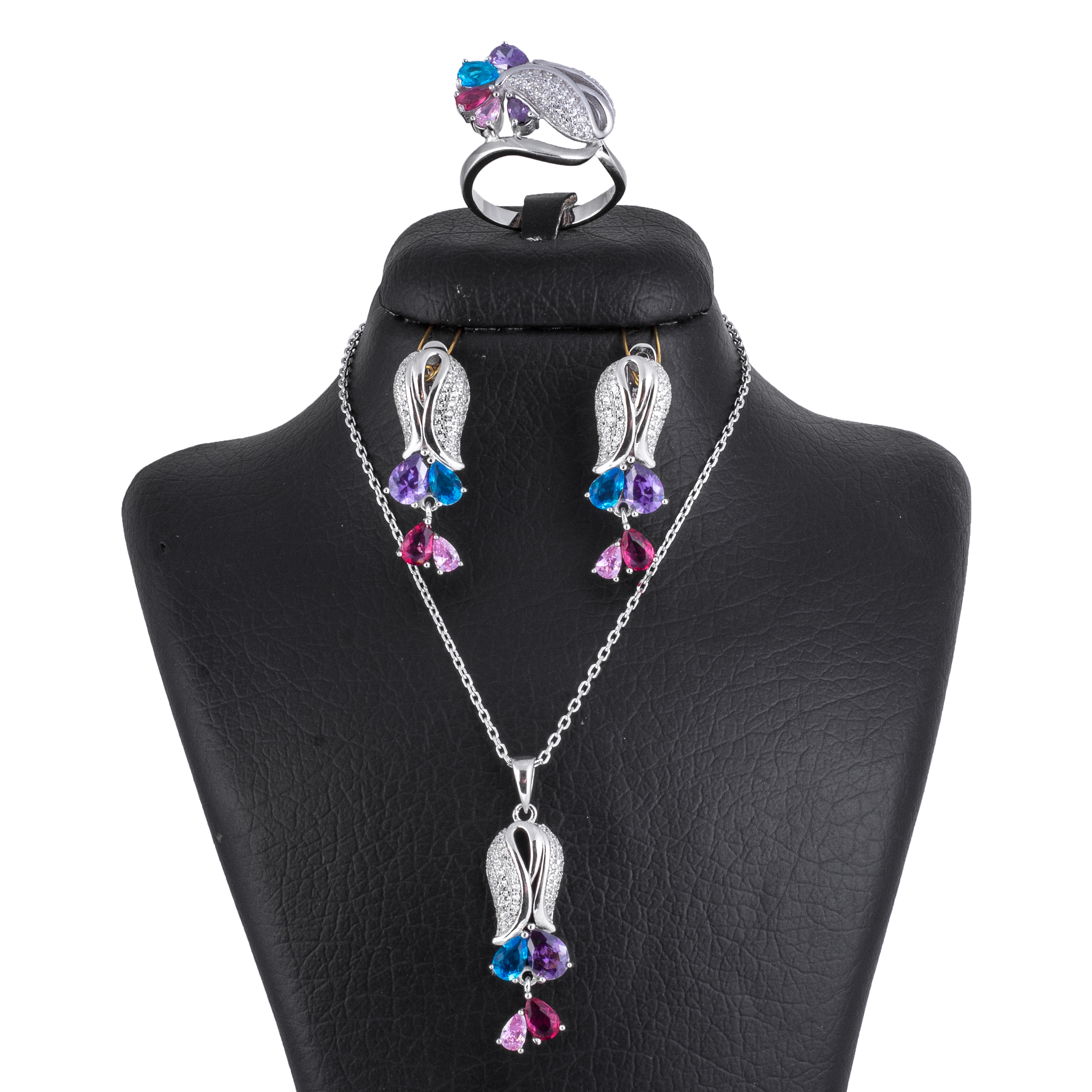 ست نقره زنانه کد Araz_2008