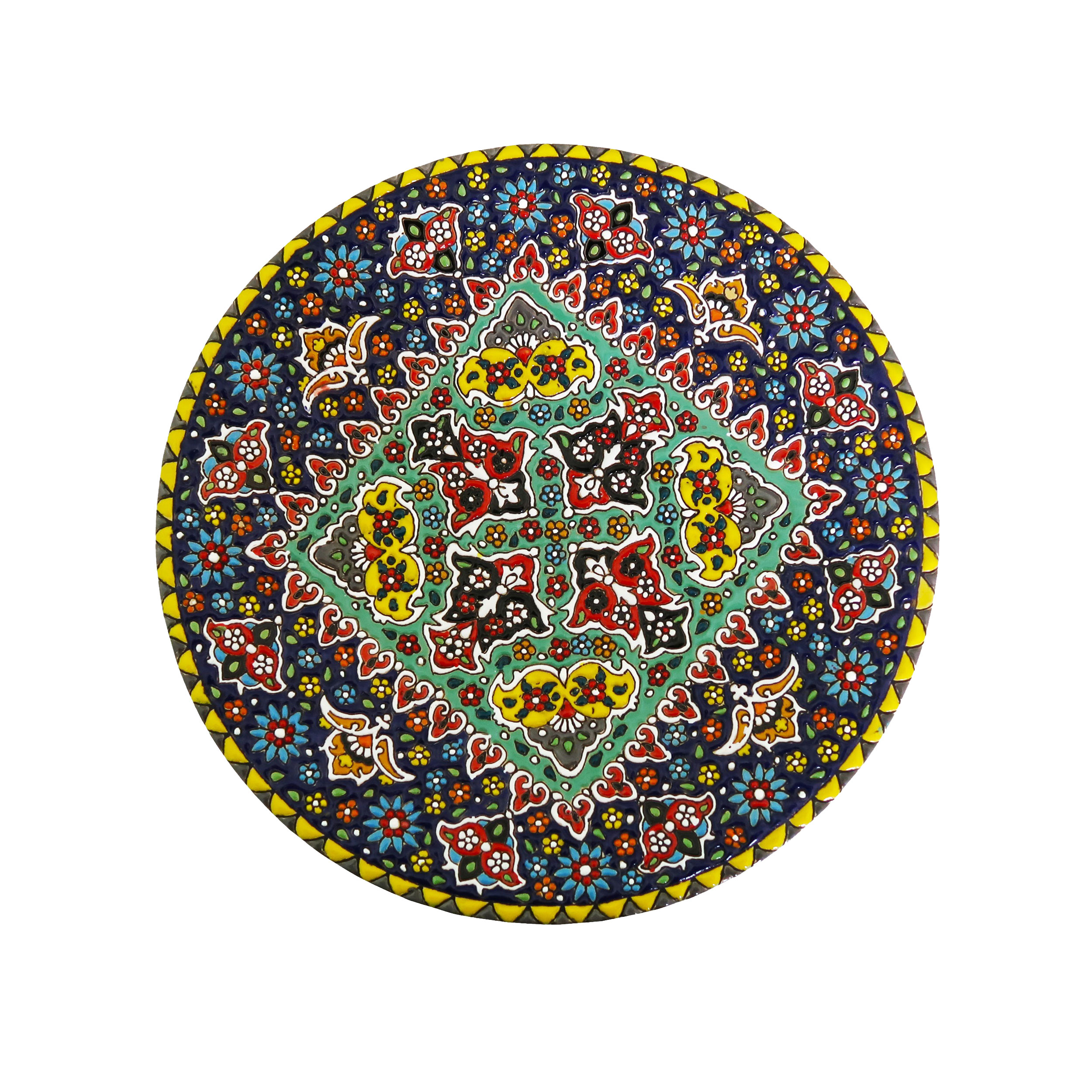 بشقاب میناکاری مدل Plt-c-DB34-30