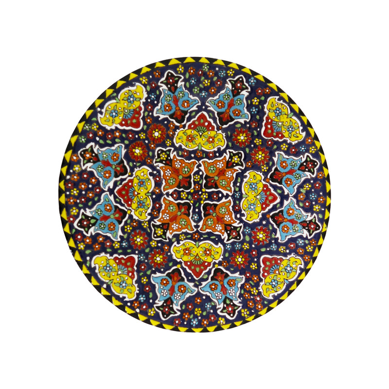 بشقاب میناکاری مدل Plt-c-DB35-30