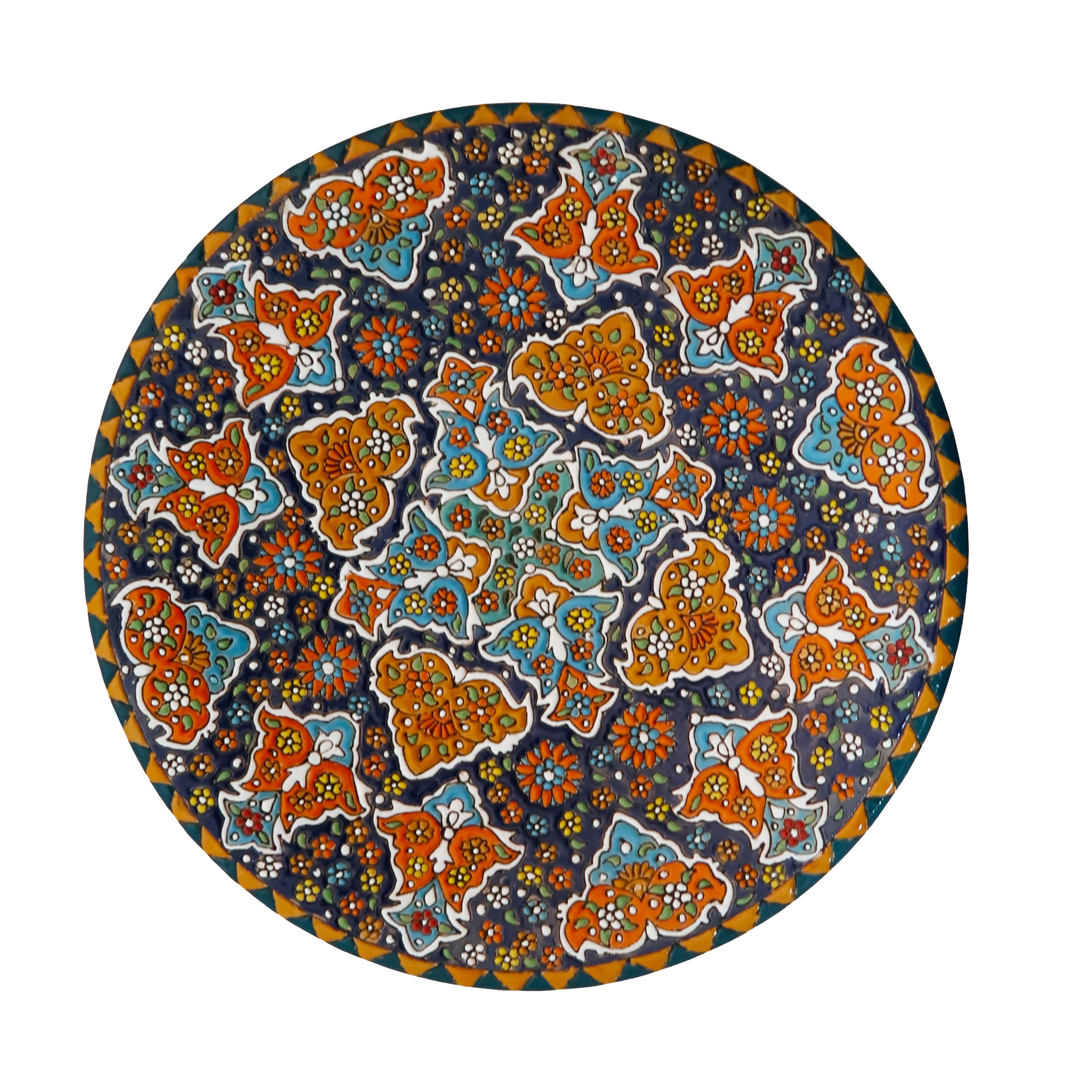 بشقاب میناکاری مدل Plt-c-DB36-30